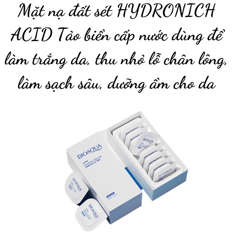 Hộp 8 Hũ mặt nạ bùn Bioaqua chiết xuất Bơ - Mật ong - Hyaluronic Acid - Làm sạch sâu, dưỡng ẩm da