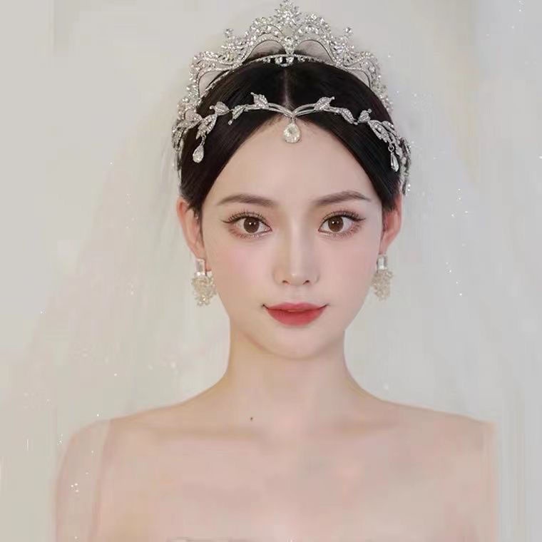 Phụ Kiện Vương Miện Cài Tóc Cô Dâu Kiểu Hàn Quốc Thời Trang Mới 2022