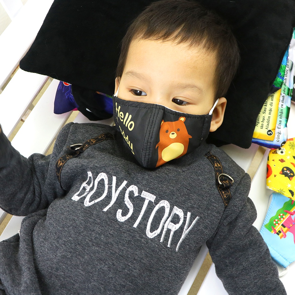 Combo 6 khẩu trang vải PiPoVietnam bảo vệ bé trong mùa dịch căng thẳng