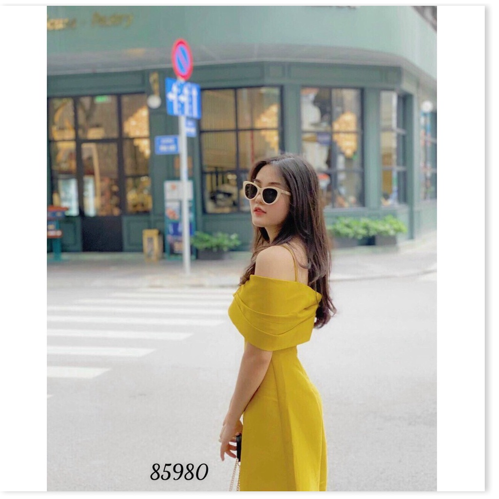 ĐẦM XÒE DỰ TIỆC NỮ CỔ CỘT NƠ SIÊU XINH SANG TÔN DÁNG CHO CÁC CHỊ EM KME FASHION