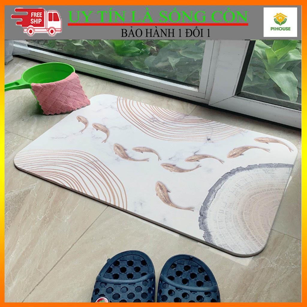 [BAO VỠ HỎNG] Thảm đá Pi House thấm hút tốt mẫu phong cách Châu Âu
