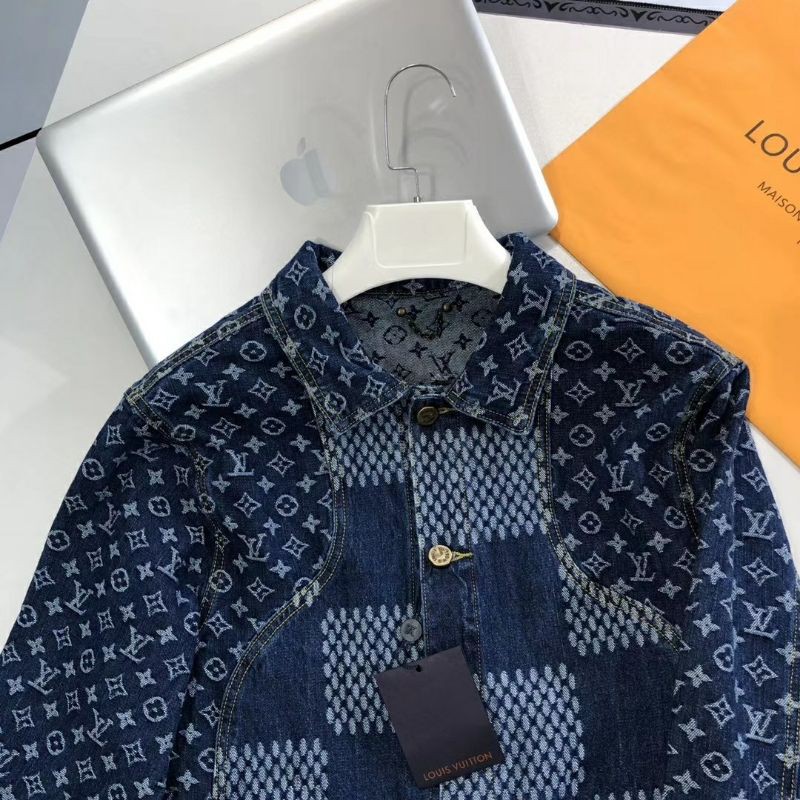 Áo khóa jeans thời trang LV Nigo Human Virgil