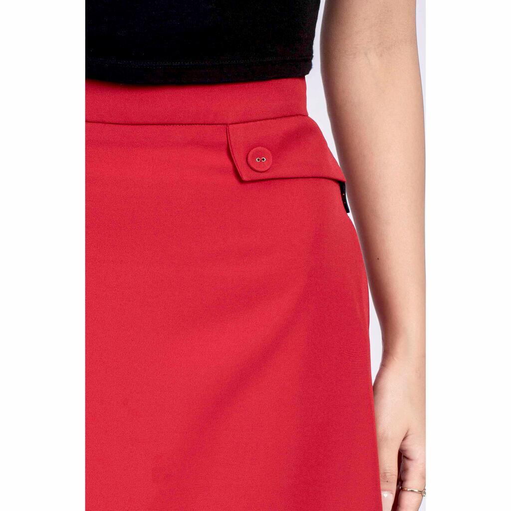 Set bộ áo khoác cổ tròn, chân váy xòe MMOutfit M-SBK060721089