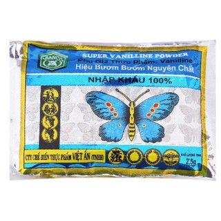 Bột thơm vani nguyên chất hiệu con bướm vỉ 10 ống