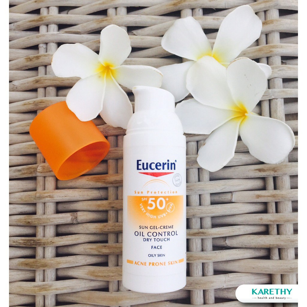 Kem chống nắng Eucerin cho da dầu, mụn - Eucerin Sun Gel-Cream Dry Touch Oil Control SPF50+ 69767 50ml