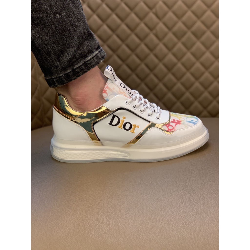 Giày Sneakers nam cao cấp da thật DIOR CD cá tính và thời trang với kiểu dáng nổi bật