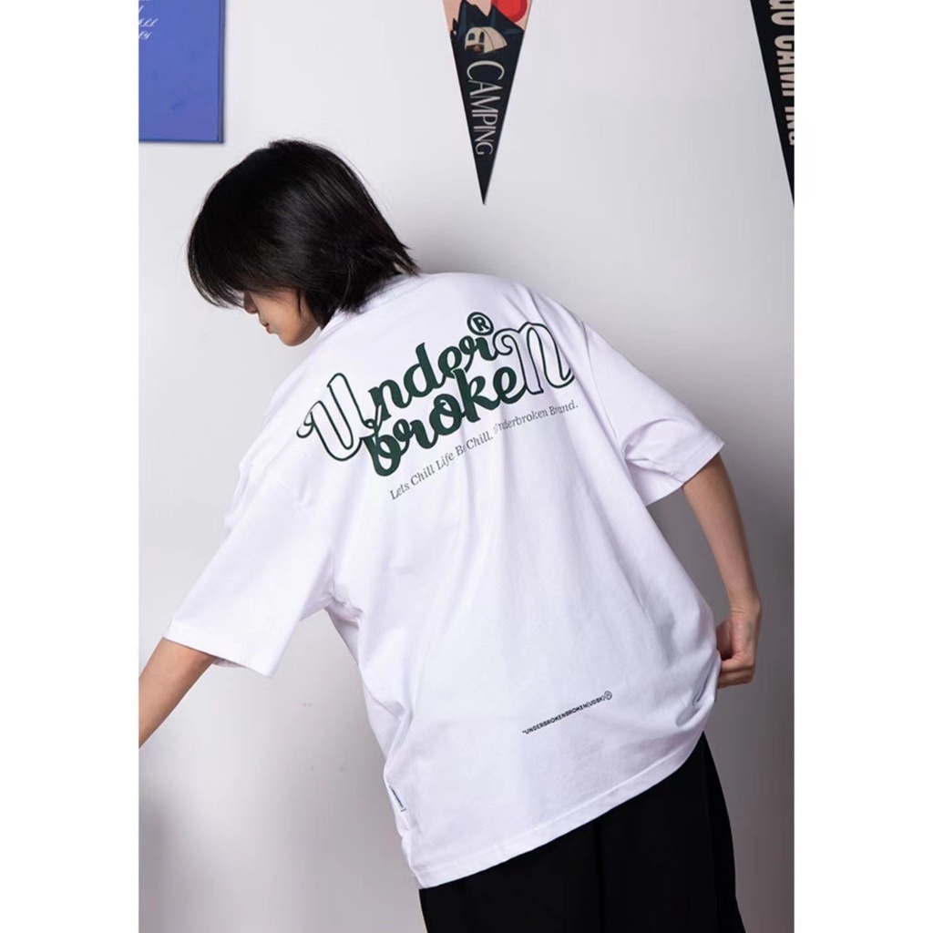Áo Thun Underbroken Tay Lỡ Oversize, Phông Form Rộng, Nam Nữ Unisex, Chất Liệu 100% Cotton Cao Cấp Thoáng Mát