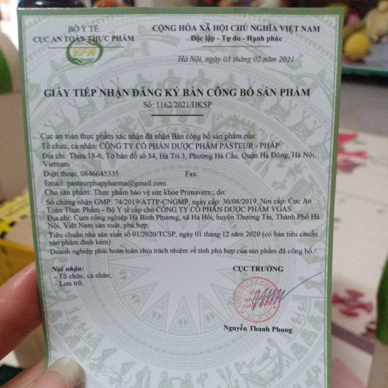 Viên Uống Bổ Sung Vitamin E Primavera Cấp Ẩm Chống Lão Hóa Da Hộp 30 Viên - TP138