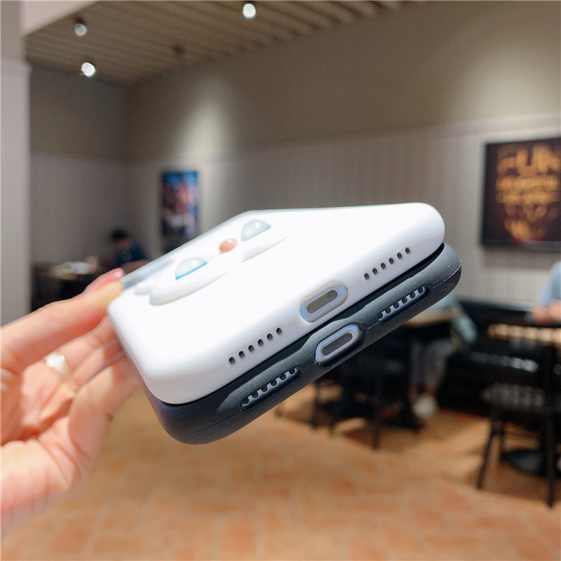 Ốp Điện Thoại tpu Mềm Hình Mèo Trắng Đen Cho iphone 14 15 13 12 11 pro max mini 6 6s 7 8 plus se 2020 se2 x xr xs max