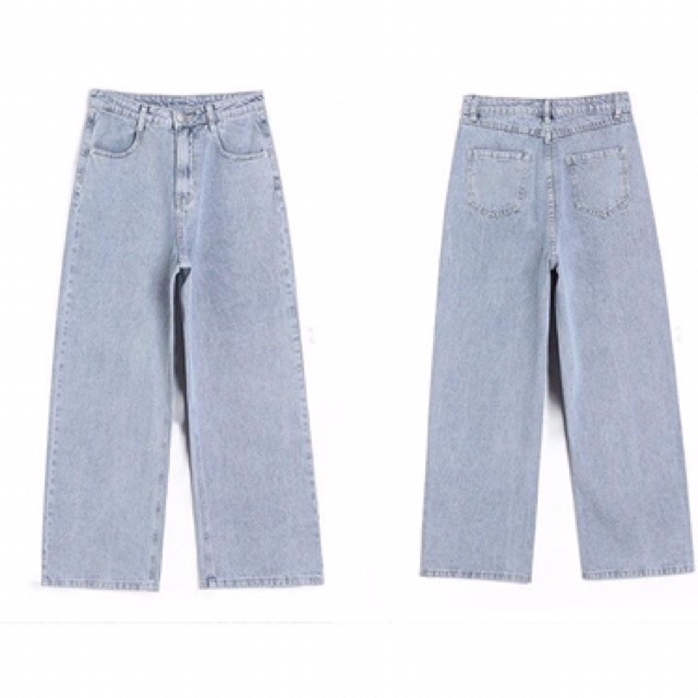 Quần Jeans Nữ Ống Rộng Cao Cấp (Có Size Lớn)