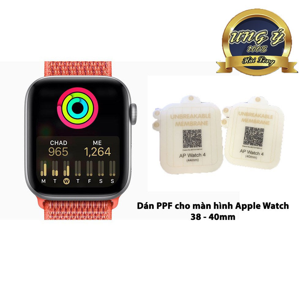 Dán PPF tự phục hồi trầy xước cho màn hình Apple Watch Series 4/3/2/1