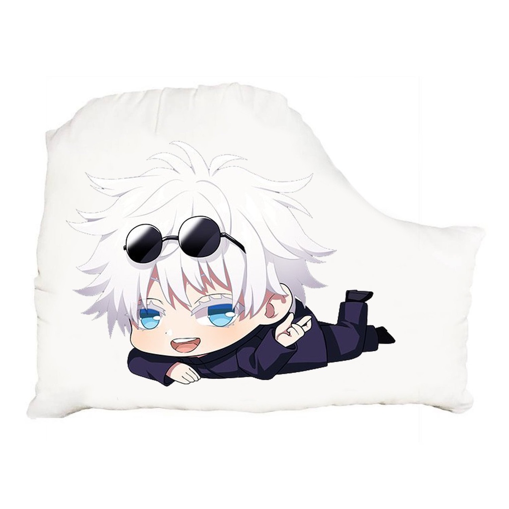 (NẰM) Gối ôm in hình nhân vật JUJUTSU KAISEN Chú Thuật Hồi Chiến anime chibi tiện lợi xinh xắn êm ái