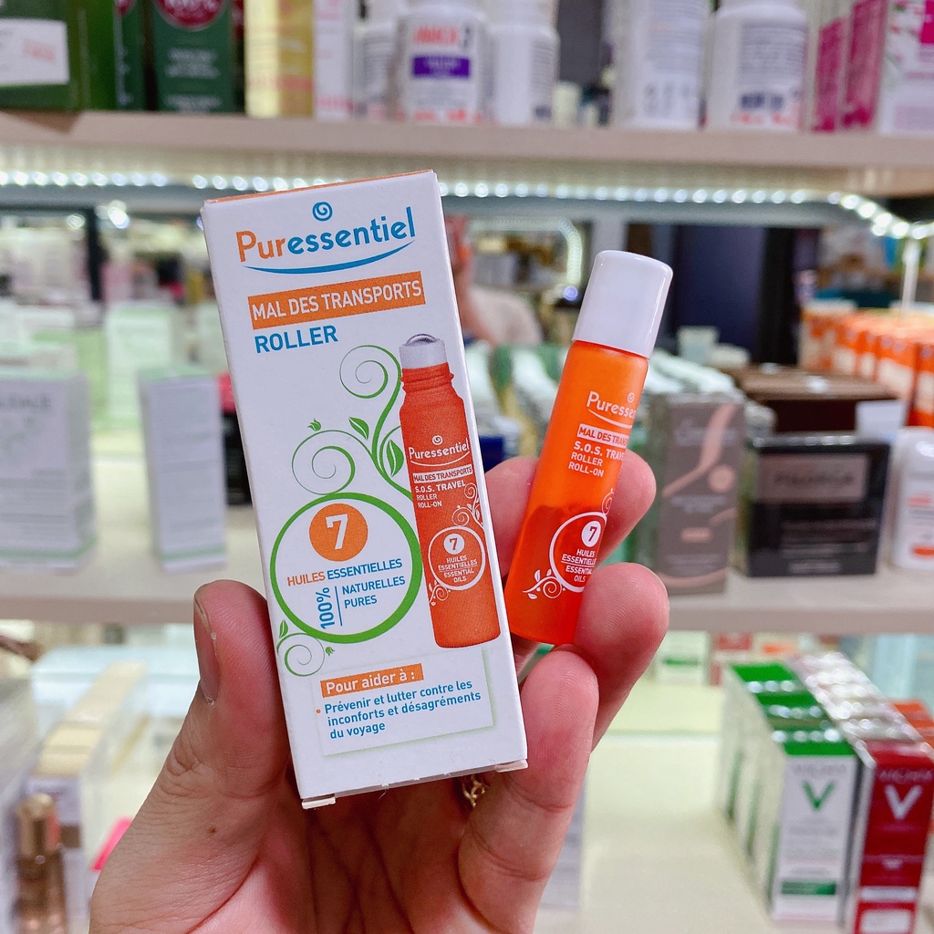 Lăn giảm say tàu xe Puressentiel SOS Travel Roll-on