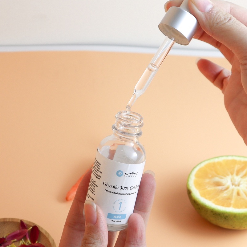 Peel da Perfect Image glycolic 30% gel peel sạch sâu giảm mụn chống lão hoá mờ sẹo 30ml