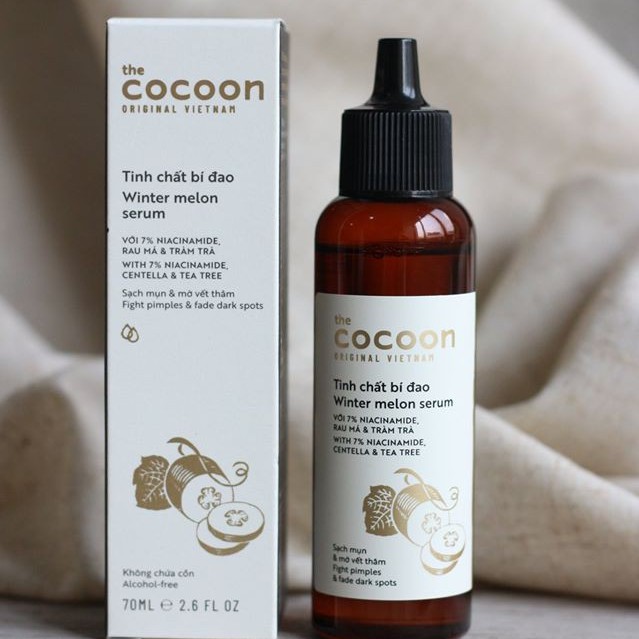 Tinh Chất Bí Đao Cocoon - Serum Hỗ Trợ Kiểm Soát Dầu Và Mờ Thâm Cocoon 70ml
