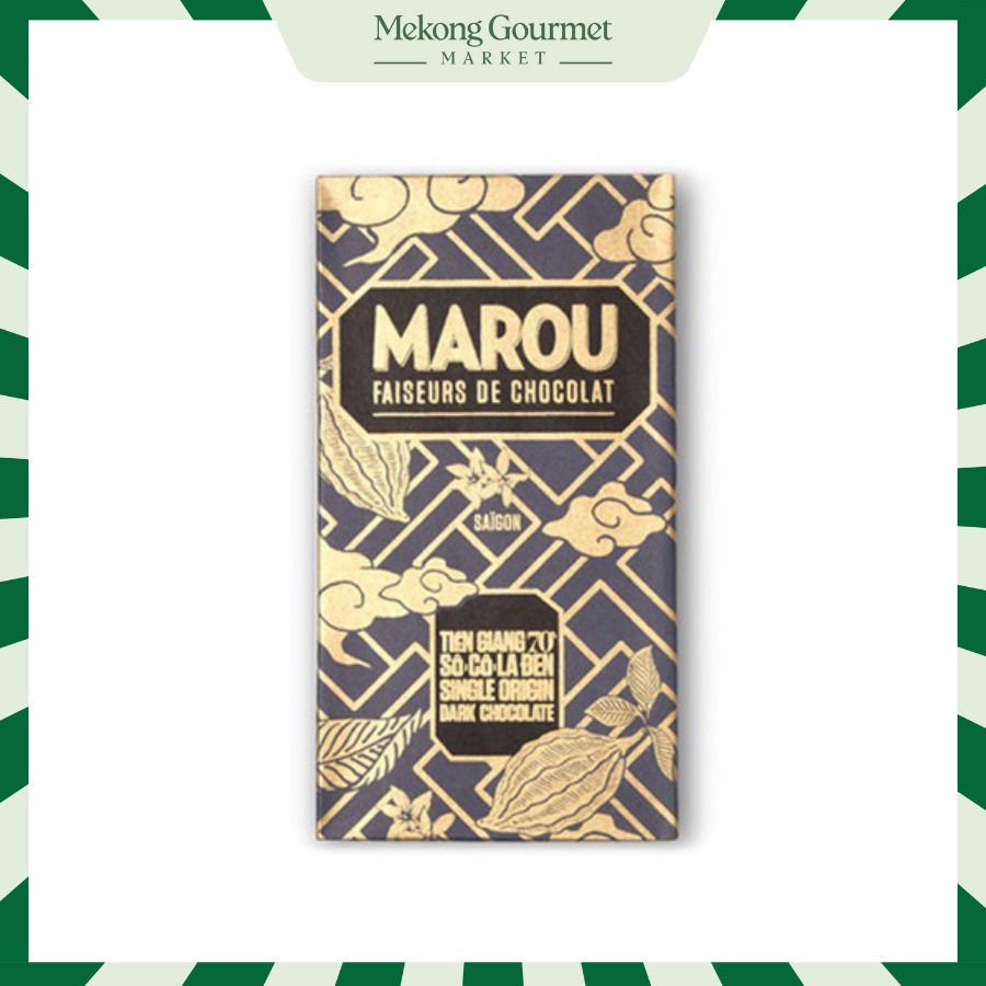 Socola thanh Tien Giang 70% Marou 80gr