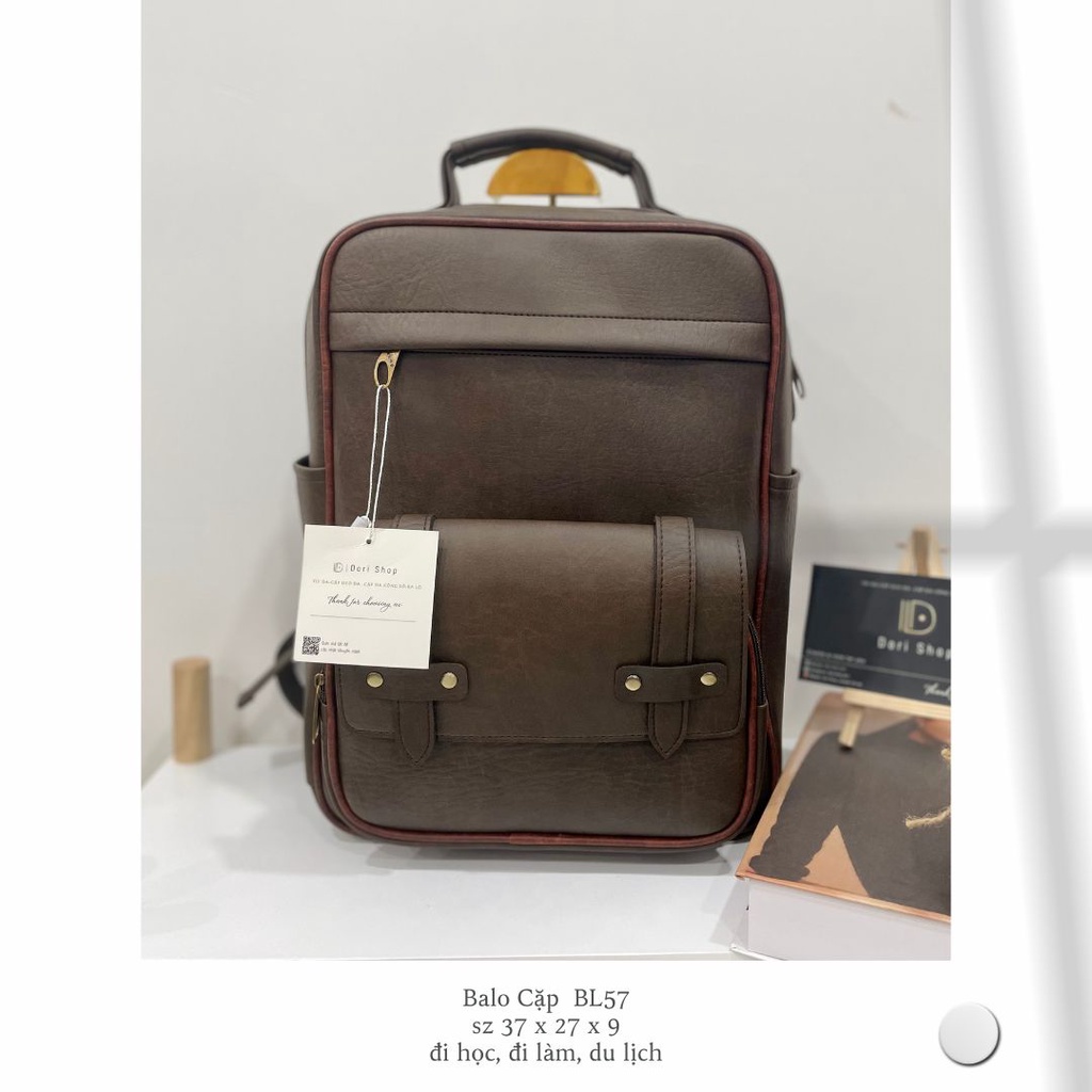 BALO DA CAO CẤP, BA LÔ ĐỂ LAPTOP 15in DORI|BL57