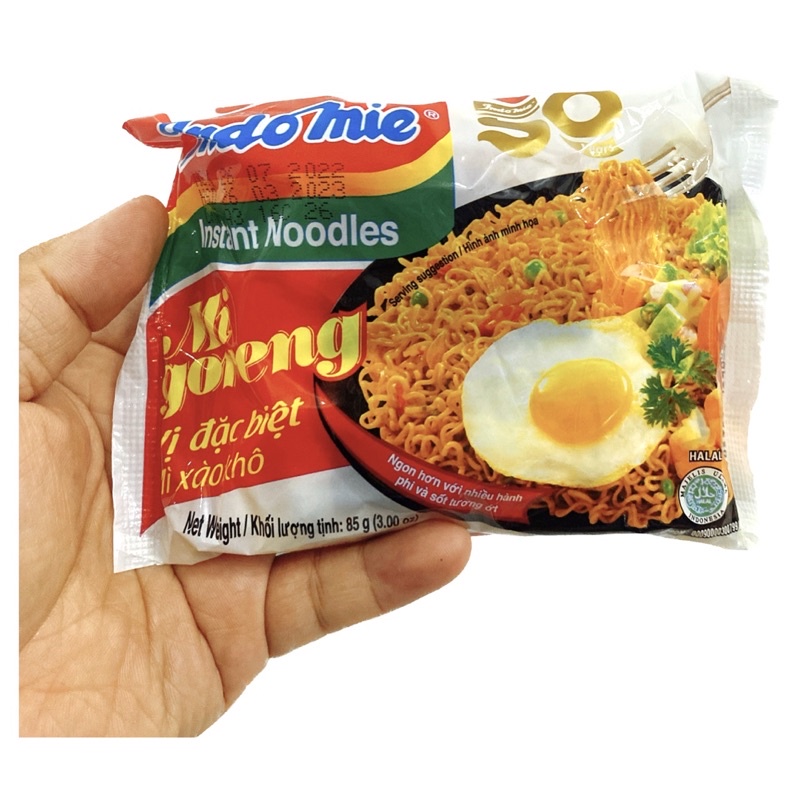 Combo 10 gói  mì sườn xào khô Goreng Indonesia 🇮🇩, Date mới 12 tháng.