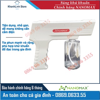 Máy Khử Khuẩn, Súng Khử Trùng Nano Cầm Tay Chống Dịch Siêu Tiện Lợi _ Bảo Hành 12 Tháng
