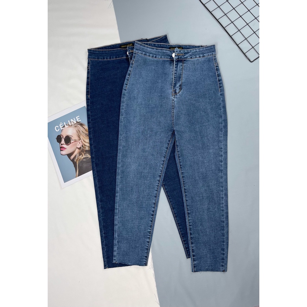 Quần jean 7 tấc QJ0013 Bigsize Tú Mỡ - Quần jean cho người béo mập 50-100KG- Thích hợp đi chơi - đi dạo