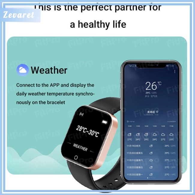 Đồng Hồ Thông Minh Zevaret I7 Đa Chức Năng Theo Dõi Sức Khoẻ Cho Ios8.0