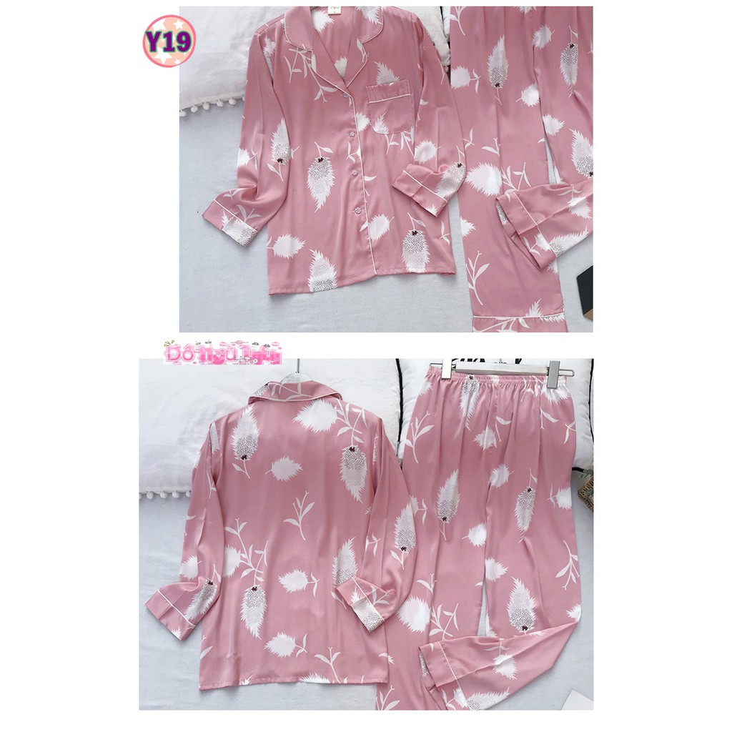 Pijama Lụa Dài Tay Cao Cấp Y19