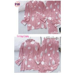 Pijama Lụa Dài Tay Cao Cấp Y19