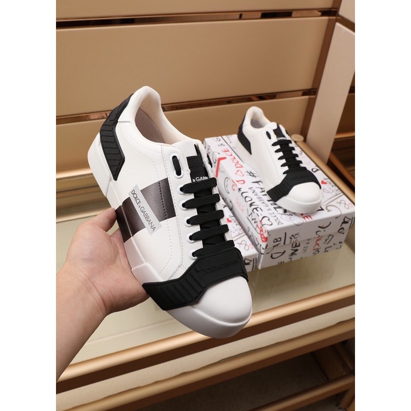 Giày thể thao/sneaker nam Dolce&Gbbana D&G da thật cao cấp thiết kế độc đáo phong cách cá tính