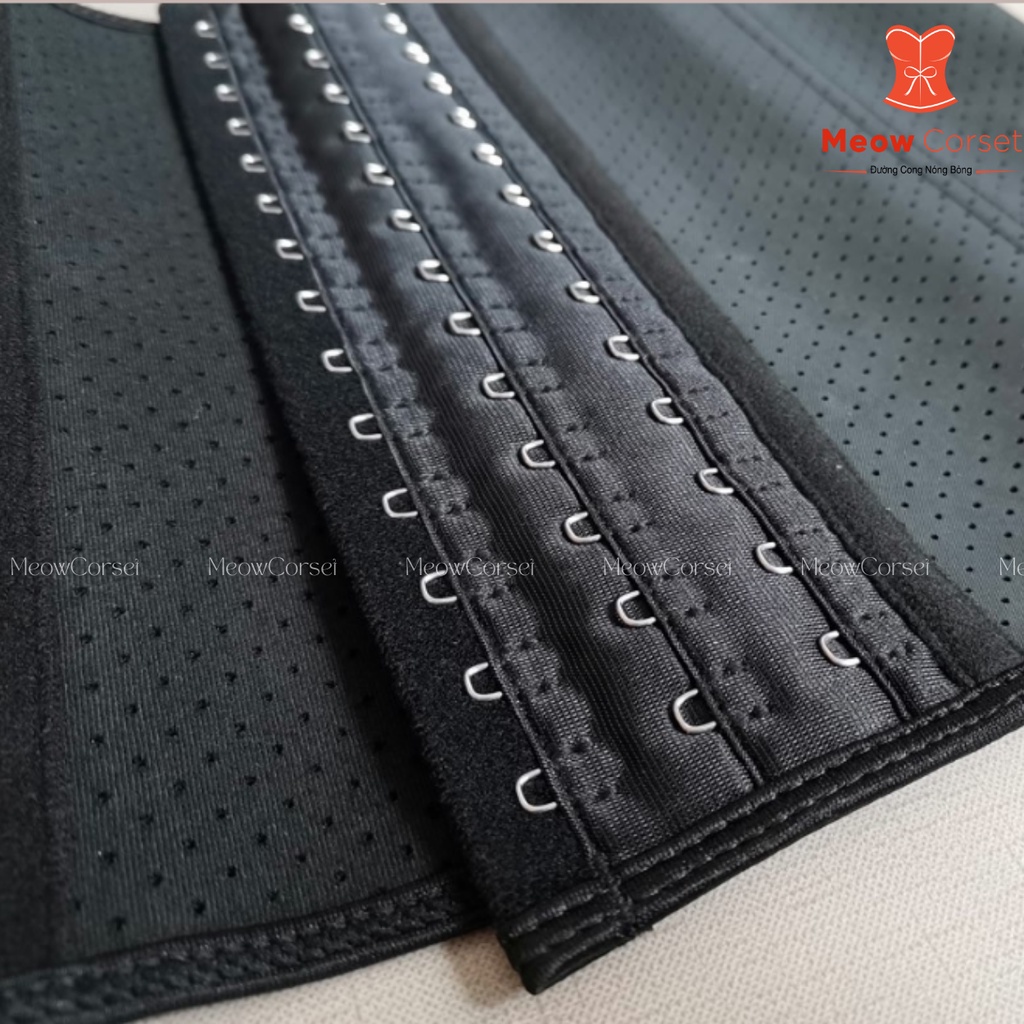 Đai nịt bụng latex thông hơi giảm mỡ bụng 25 xương định hình eo Hi lạp hàng chuẩn cao su non cao cấp [MEOW Corset]