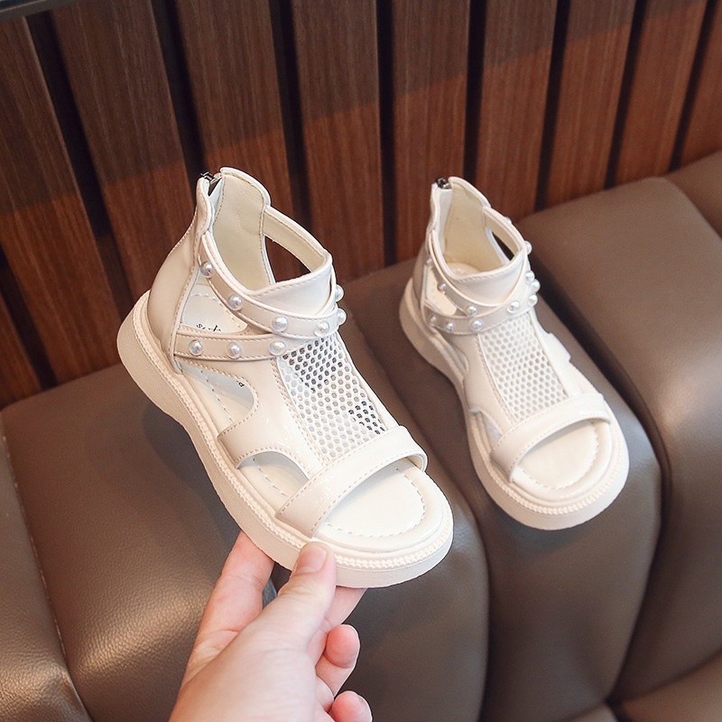 Sandal chiến binh lưới bé gái,có khoá kéo