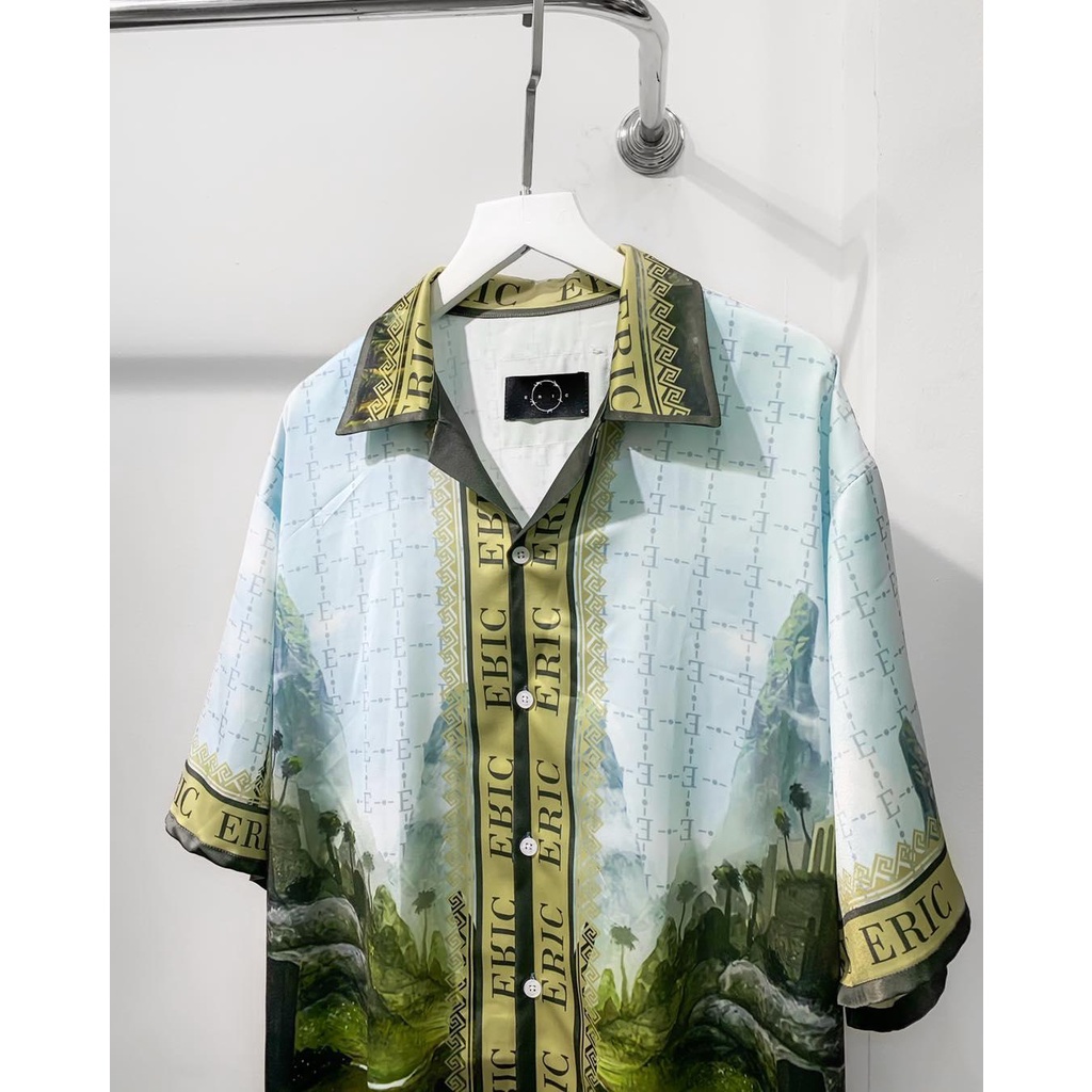 Mountain Curban Shirt - Sơ Mi Lụa ERIC form rộng Oversize