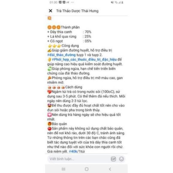 Trà Thìa Canh Thái Hưng hỗ trợ giảm mỡ máu bịch 25 túi lọc | BigBuy360 - bigbuy360.vn