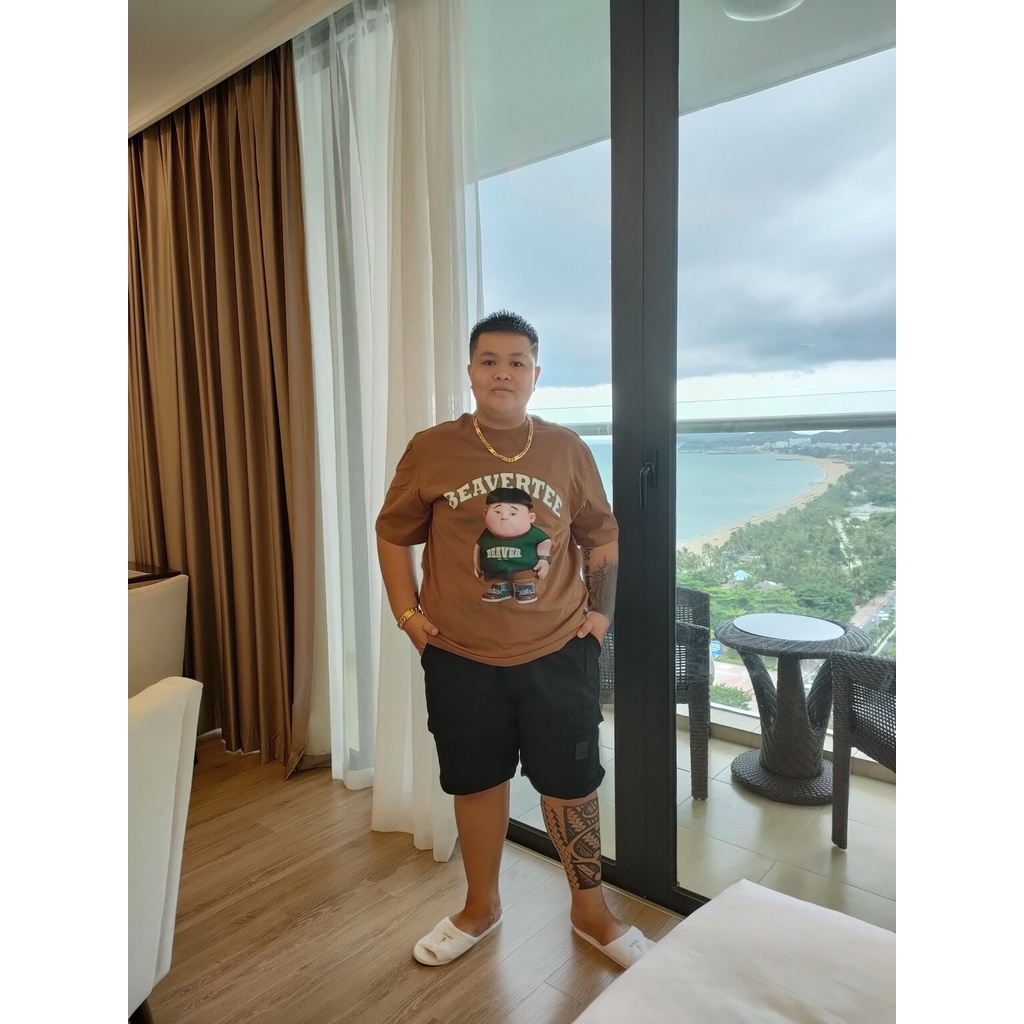 Áo thun Beaver Tee GAU TAU Local Brand tay lỡ form rộng nam nữ Unisex Freeship Extra