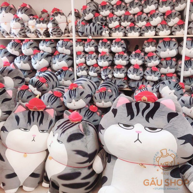 Gấu bông ❤️ Mèo hoàng thượng chân nhỏ ❤️ hàng nhập cao cấp ko tính lố size ăn gian đuôi FREE SHIP &amp; FREE GÓI QUÀ