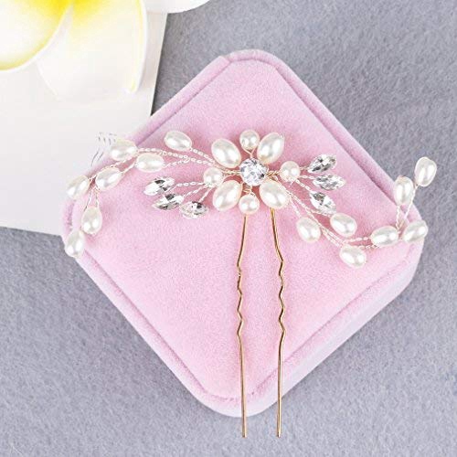 Kẹp tóc hoa đính ngọc trai xinh xắn cho nữ