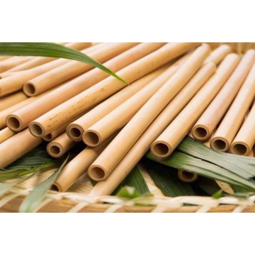 Ống hút tre chiều dài 17cm dùng cho nhà hàng, khách sạn, quà tặng doanh nghiệp sang trọng cao cấp loại 2 / HealHomes