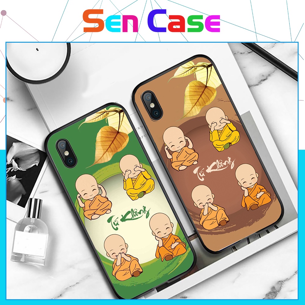Ốp Lưng Điện Thoại Iphone In Hình Chú Tiểu Tứ Không Mặt Sau Bằng Kính Cường Lực Chống Trầy Xước Chống Bay Mầu