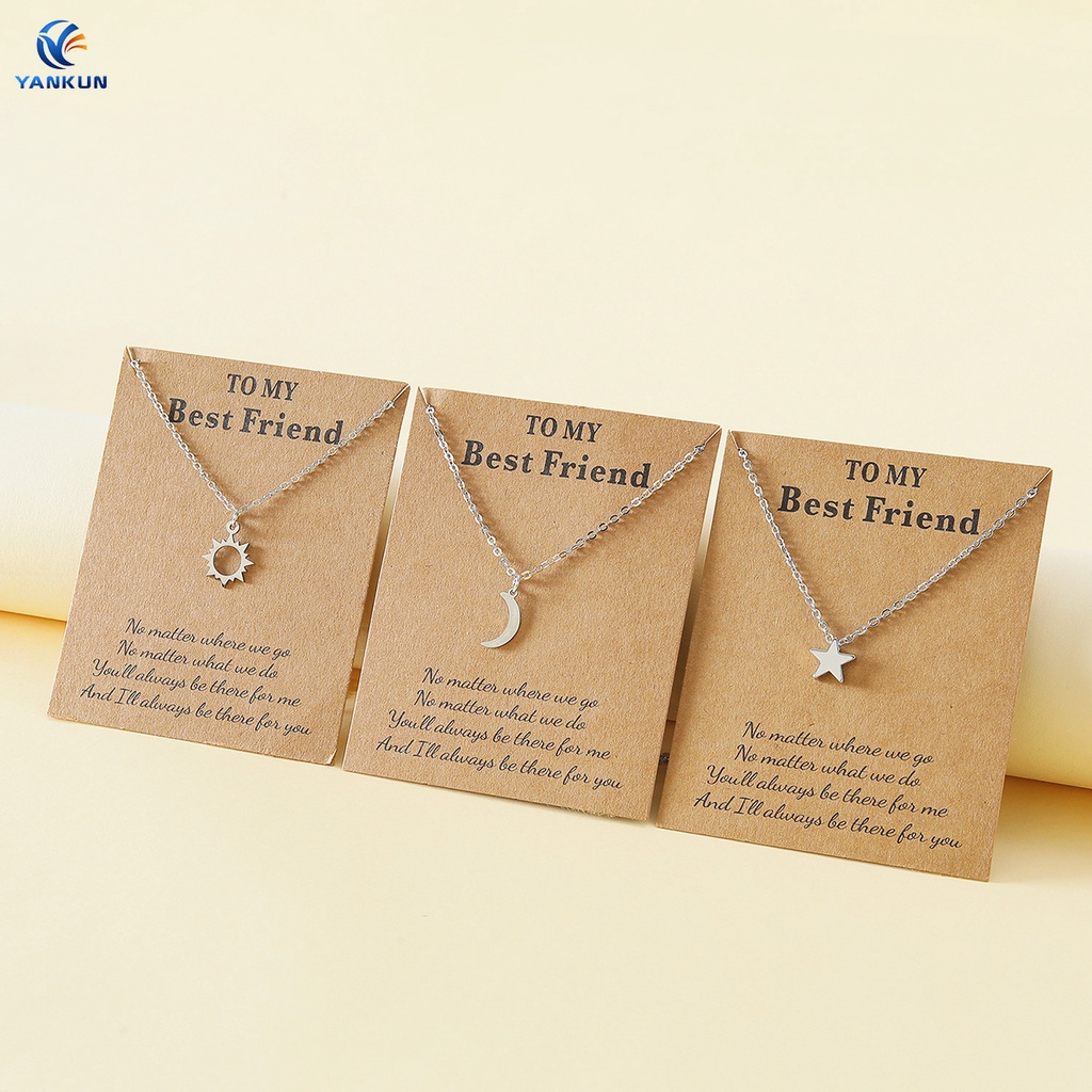 Vòng cổ Inox Mặt Thẻ Bài Khắc Chữ Best Friend