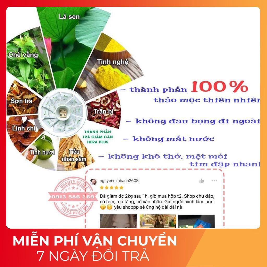 Giảm Cân Hera Plus Giam can Hera - Trà giảm cân cấp tốc, an toàn không tác dụng phụ.