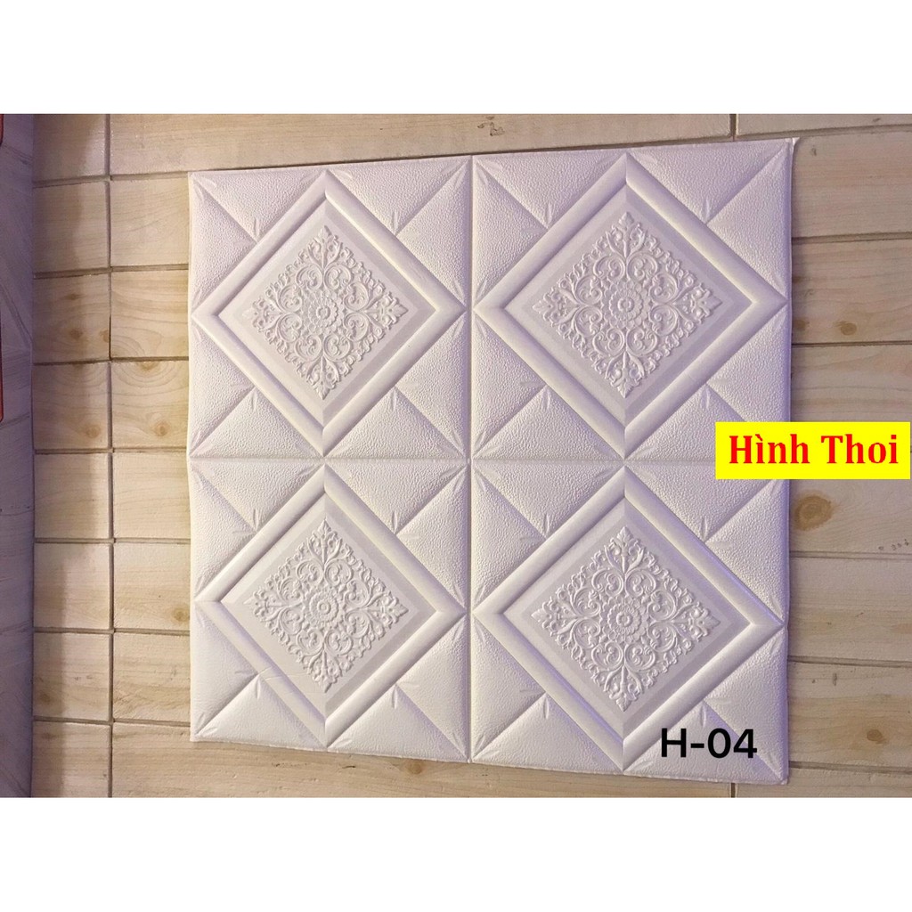 Xốp dán tường, dán trần loại cao cấp giả da kt 70x70cm hcm