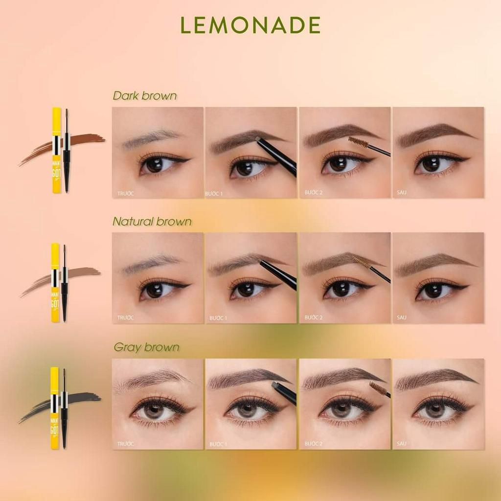 Chì Kẻ Mày Lemonade 2 Đầu Want It Got It Dual Eyebrow