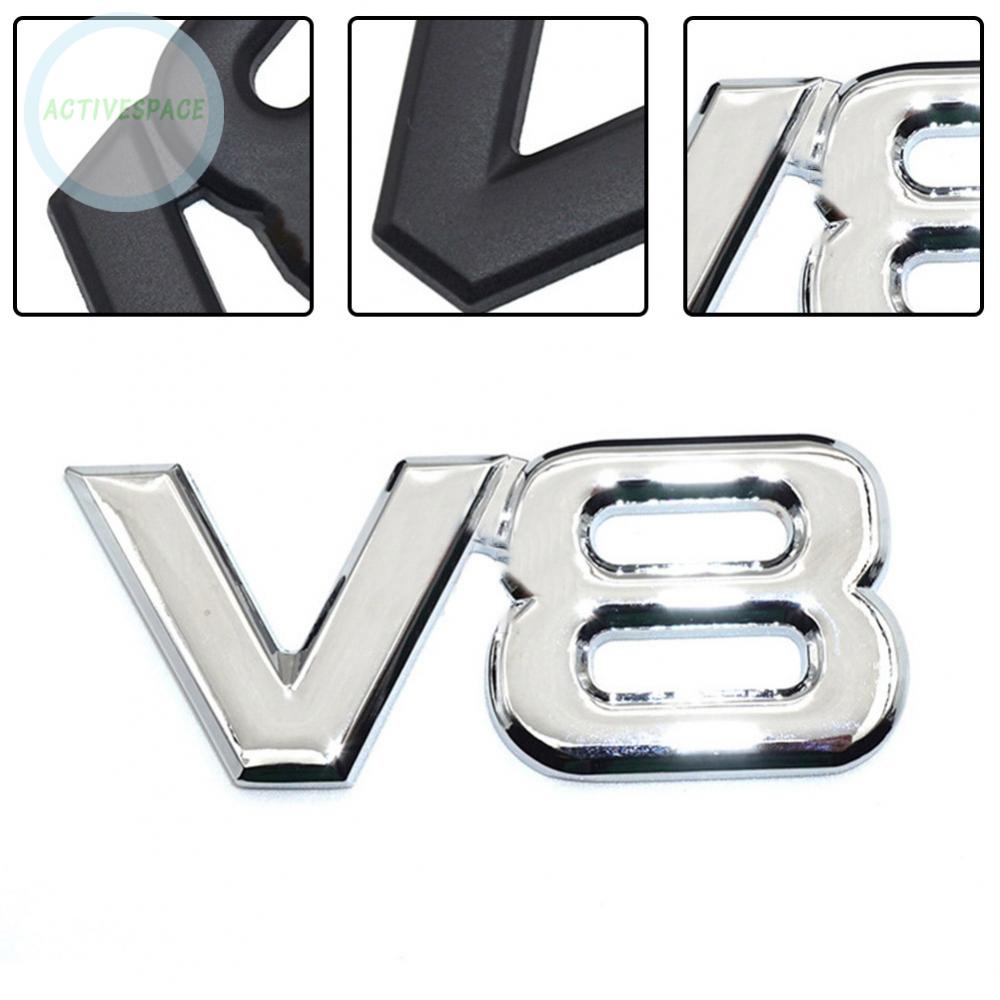 3D Car Stickers Body Side Stickers Chrome Emblem Badge Sticker Metal Silver