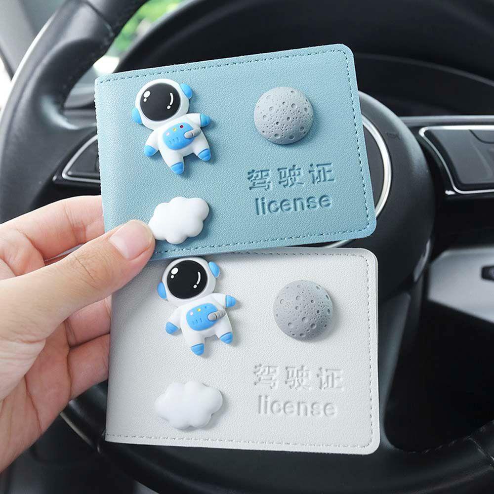 Túi Da PU Đựng Bằng Lái Xe Hơi / Tài Liệu Họa Tiết Dễ Thương