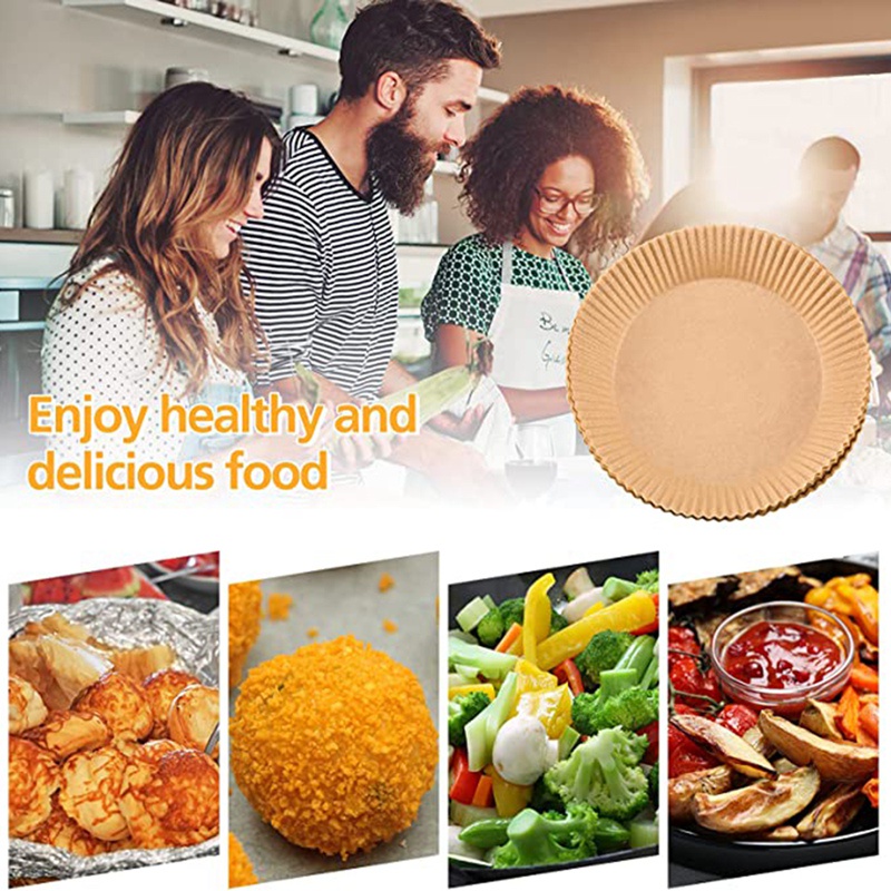 Set 150 giấy lót nồi chiên không dầu chống dính dùng một lần