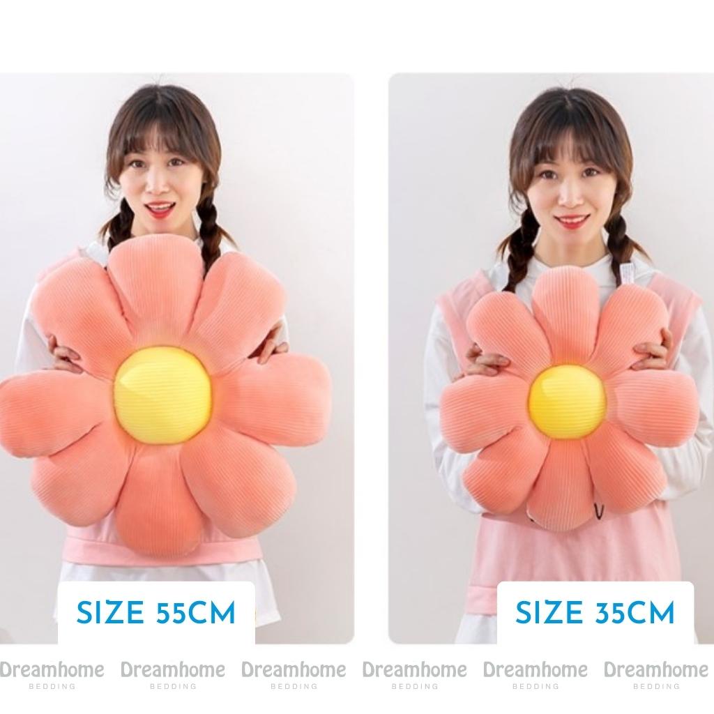 Đệm tựa lưng ghế văn phòng, sofa, ngồi bệt thiết kế hình bông hoa mềm mại xinh xắn Dreamhome