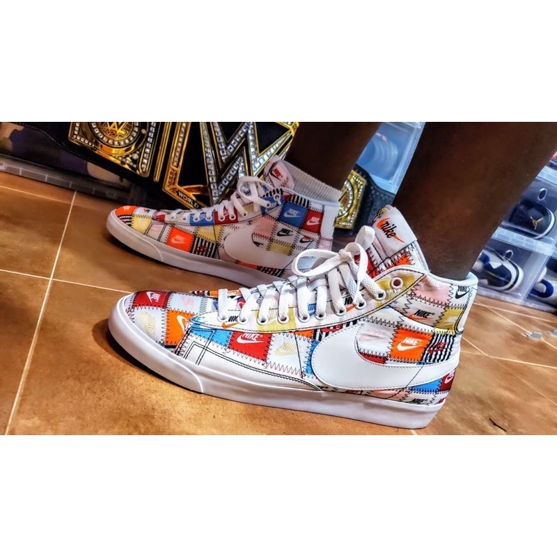 'Giày Cổ Cao' Nike Blazer Mid 'Patchwork'