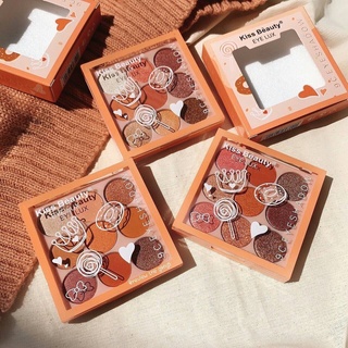 Phấn mắt kiss beauty eye lux 9 ô
