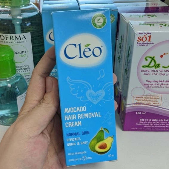 Kem tẩy lông Cléo Avocado Hair Removal Cream cho da thường 50g