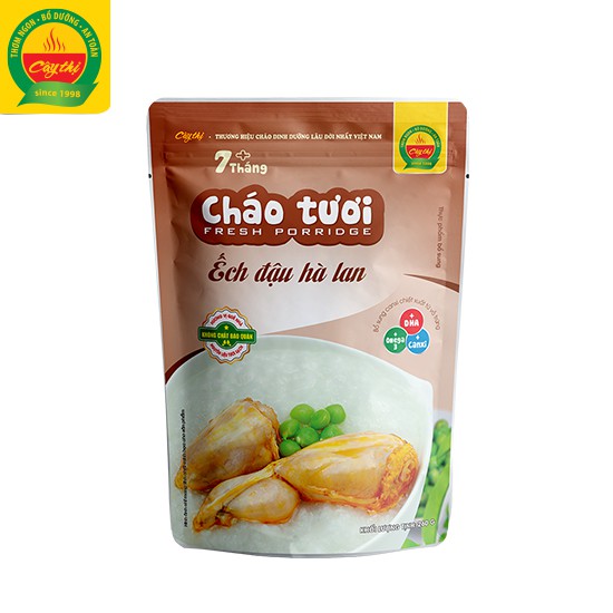 Cháo tươi Ếch Đậu Hà Lan - Mở gói ăn ngay