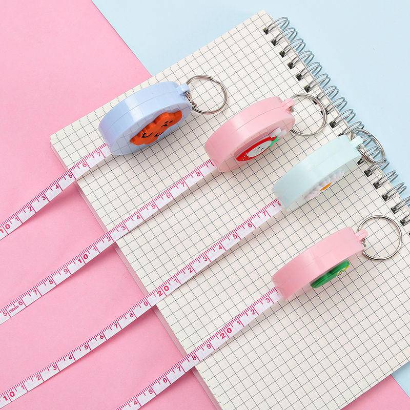 ⭐ iLado ⭐ Thước dây Mềm Mini Thước Dây Đa Năng Đo Chiều Cao dễ dàng mang theo In Họa Tiết Hoạt Hình 150cm/60inch Hoạt Hình  Cuộn Rút bấm rút dây tự động chất lượng cao Tiện Lợi đo eo, vòng bụng chất lượng cao